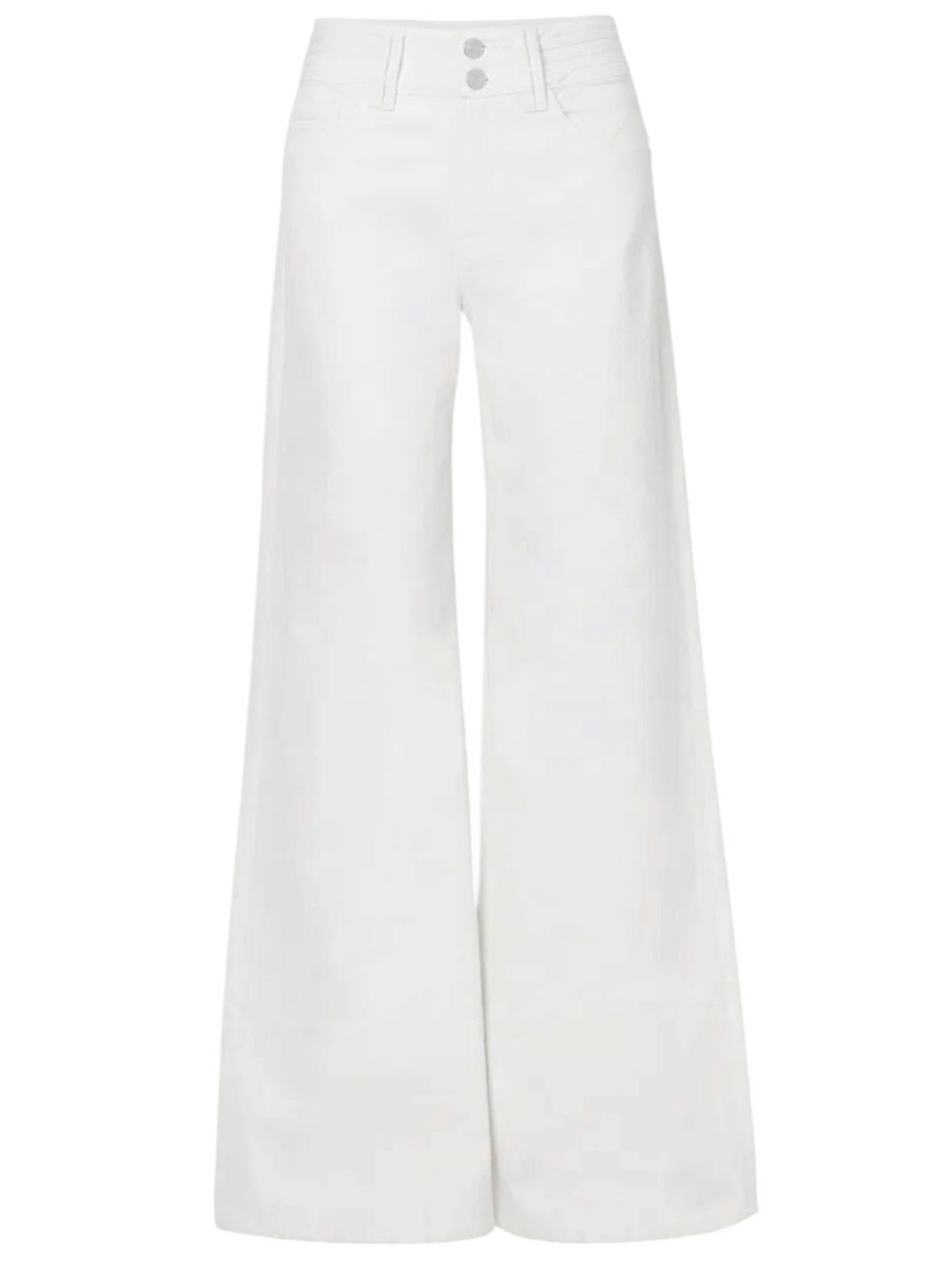 Frame Triple Binding Wide Leg in Blanc Size 29